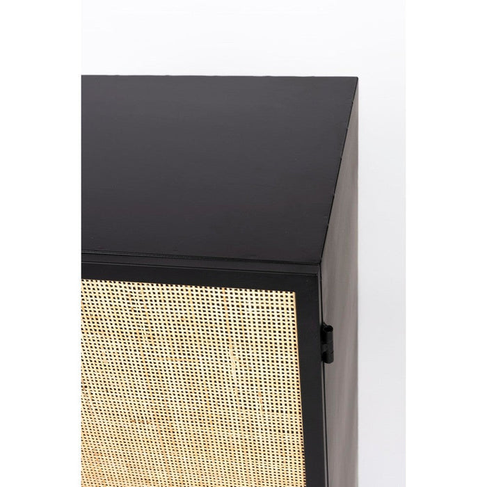 Opbergkast Guuji Low 2do MDF, Metaal Zwart 80x38 cm-Opbergkasten-Creating Home