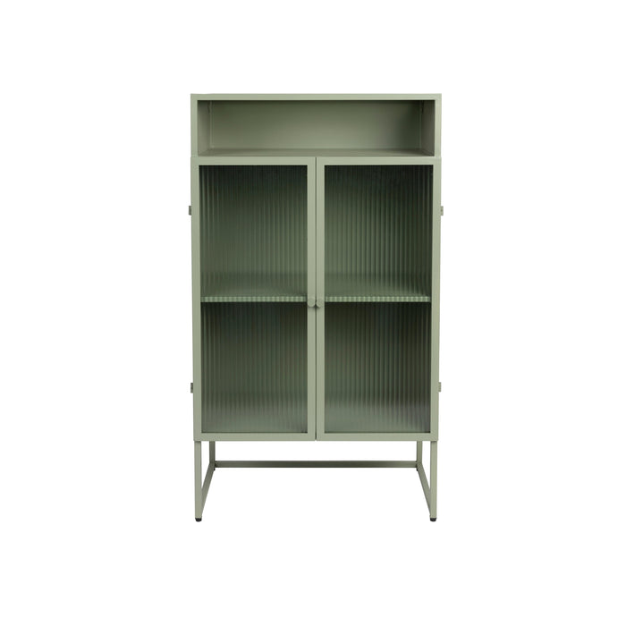 Opbergkast Herbe Large MDF, Metaal Groen 35x60 cm-Opbergkasten-Creating Home