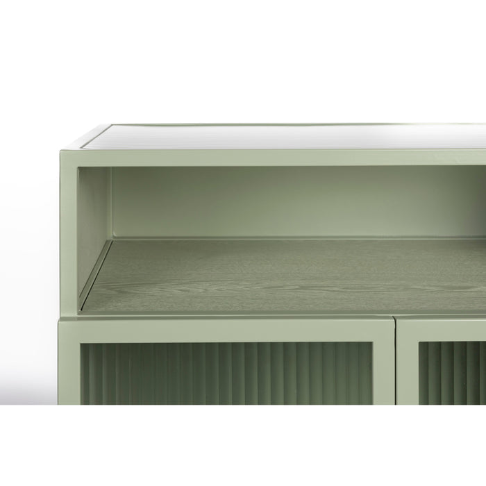 Opbergkast Herbe Large MDF, Metaal Groen 35x60 cm-Opbergkasten-Creating Home