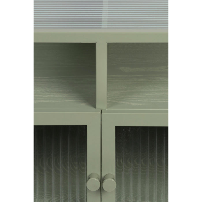 Opbergkast Herbe Medium MDF, Metaal Groen 38x80 cm-Opbergkasten-Creating Home