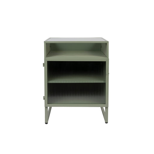 Opbergkast Herbe Small MDF, Metaal Groen 45x38 cm-Opbergkasten-Creating Home