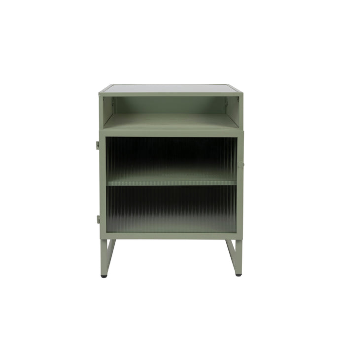 Opbergkast Herbe Small MDF, Metaal Groen 45x38 cm-Opbergkasten-Creating Home