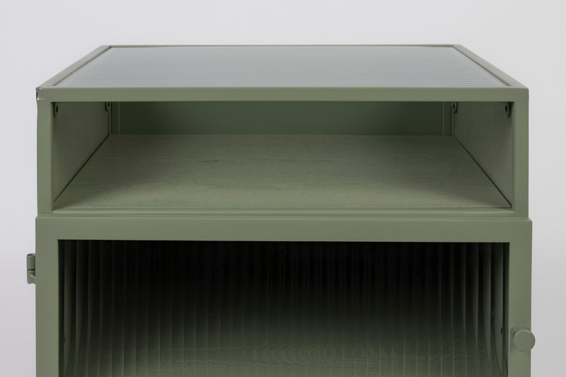 Opbergkast Herbe Small MDF, Metaal Groen 45x38 cm-Opbergkasten-Creating Home