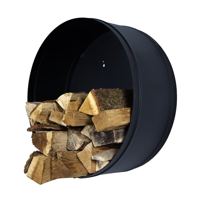 Opbergkast Houtopslag BANSHEE Staal Zwart 60x33x60cm Spinder-Opbergkasten-Spinder