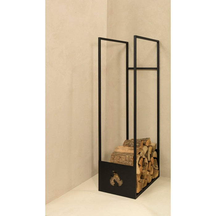 Opbergkast Houtopslag LUMBER LOCKER L Staal Zwart 40x62.2x150cm-Opbergkasten-Spinder