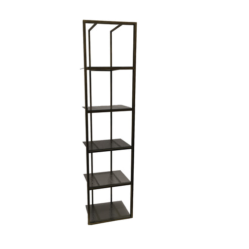 Opbergkast Ilya Goud Metaal Kast Smoky Glas Shelves-Opbergkasten-PTMD