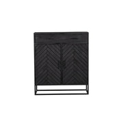 Opbergkast Kabinet kast New York Mangohout en staal 100 cm-Opbergkasten-Starfurn