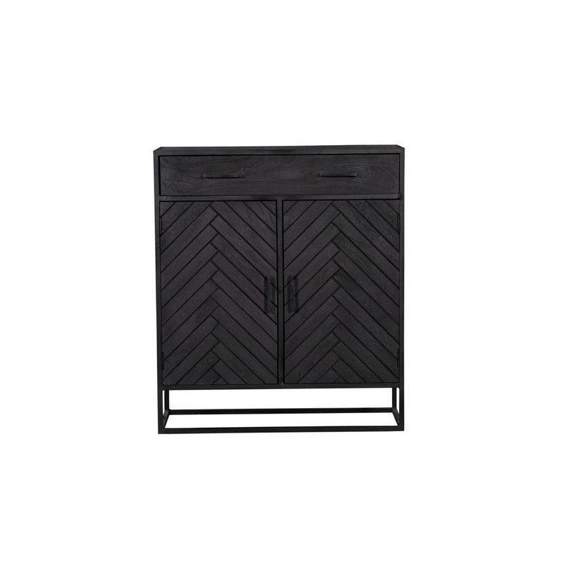 Opbergkast Kabinet kast New York Mangohout en staal 100 cm-Opbergkasten-Starfurn