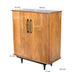 Opbergkast Kast Ayleen Mangohout Naturel hout 90x45x108 cm-Opbergkasten-Livingfurn