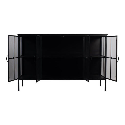 Opbergkast Kast Cave Zwart 41x140 cm-Opbergkasten-PTMD