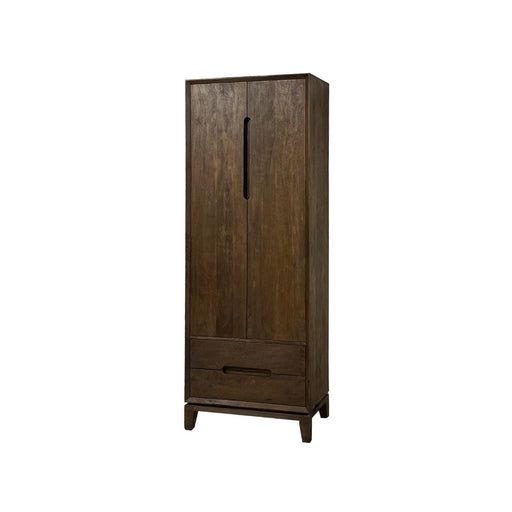 Opbergkast Kast Cortez Mangohout Bruin 40x75x200 cm-Opbergkasten-Livingfurn