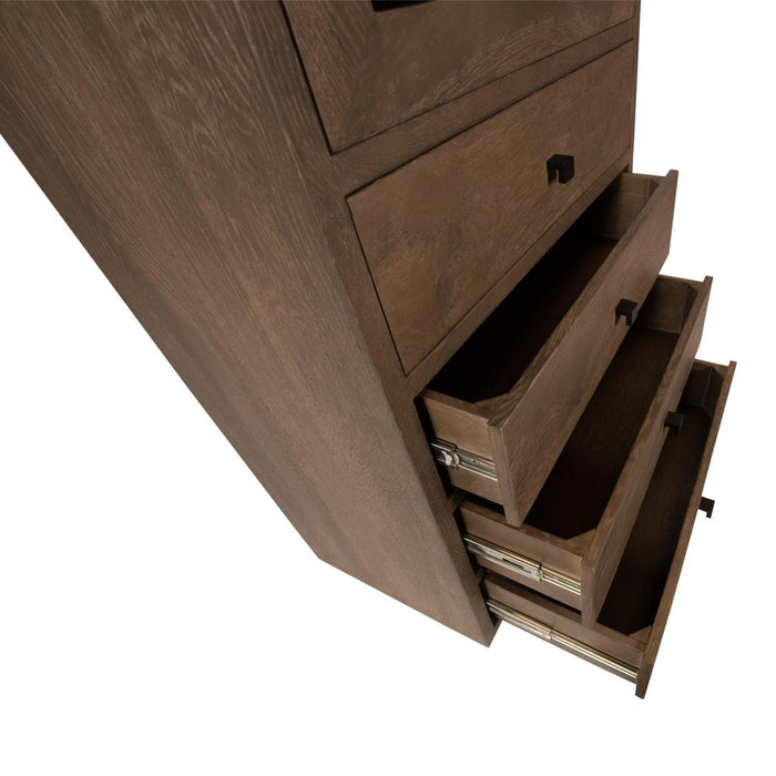 Opbergkast Kast Eiken Bruin 70x40 cm-Opbergkasten-PTMD