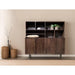 Opbergkast Kast Elan Mangohout Bruin 45x180x172 cm-Opbergkasten-Livingfurn