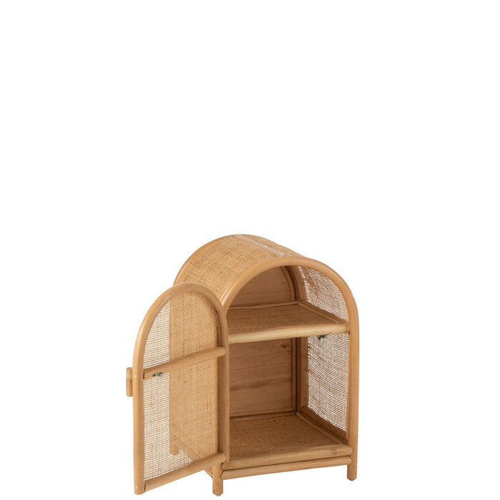 Opbergkast Kast Ellen Klein Plyhout, Rotan Naturel 38x34x60 cm-Opbergkasten-J-Line