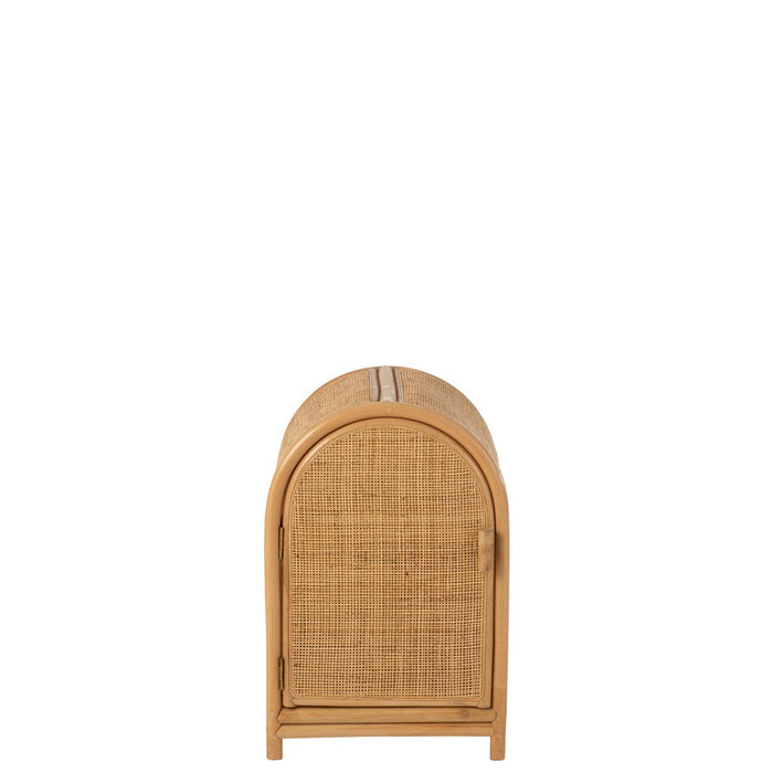 Opbergkast Kast Ellen Klein Plyhout, Rotan Naturel 38x34x60 cm-Opbergkasten-J-Line