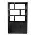 Opbergkast Kast Jaxx Mangohout Zwart 145x50x230 cm-Opbergkasten-Livingfurn