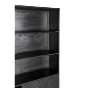 Opbergkast Kast Kala Mangohout Zwart 120x40x200 cm-Opbergkasten-Livingfurn