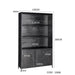 Opbergkast Kast Kala Mangohout Zwart 120x40x200 cm-Opbergkasten-Livingfurn