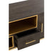 Opbergkast Kast Laag Janis Brass, ijzer, MDF Bruin 180x46x62 cm-Opbergkasten-J-Line