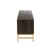 Opbergkast Kast Laag Janis Brass, ijzer, MDF Bruin 180x46x62 cm-Opbergkasten-J-Line