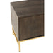 Opbergkast Kast Laag Janis Brass, ijzer, MDF Bruin 180x46x62 cm-Opbergkasten-J-Line