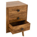Opbergkast Kast Lora MDF, Mango Hout, ijzer Bruin 145x40x80 cm-Opbergkasten-J-Line