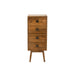 Opbergkast Kast Lora Mango Hout, ijzer, MDF Bruin 40x40x88 cm-Opbergkasten-J-Line