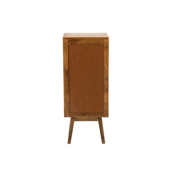 Opbergkast Kast Lora Mango Hout, ijzer, MDF Bruin 40x40x88 cm-Opbergkasten-J-Line