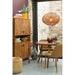 Opbergkast Kast Lora ijzer, MDF, Mango Hout Bruin 104x40x158 cm-Opbergkasten-J-Line
