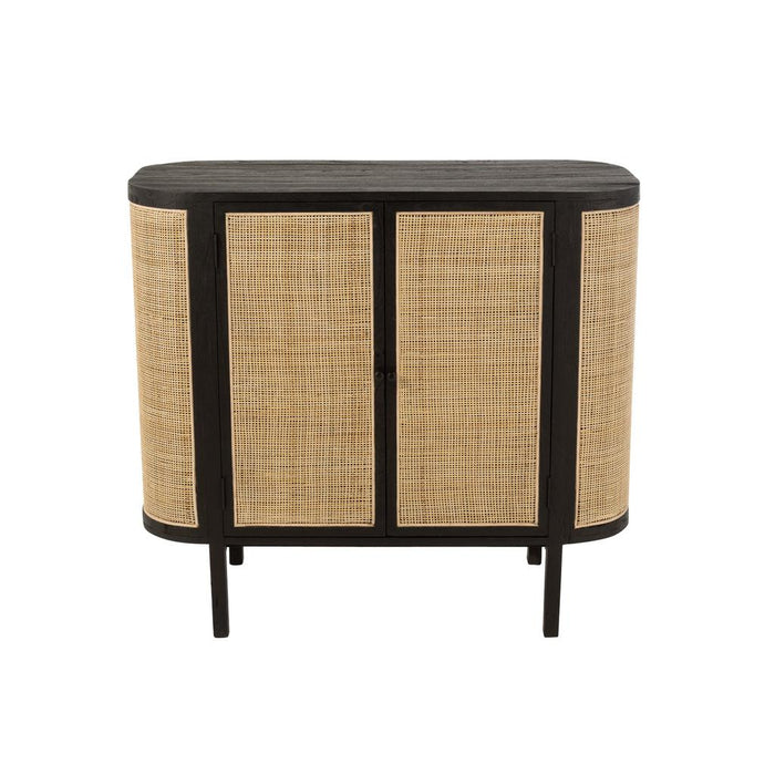 Opbergkast Kast Molly Exotiek Meranti Hout, Mindi Hout, Rotan-Opbergkasten-J-Line