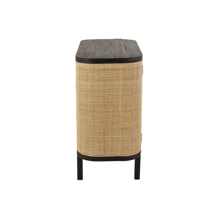 Opbergkast Kast Molly Exotiek Meranti Hout, Mindi Hout, Rotan-Opbergkasten-J-Line