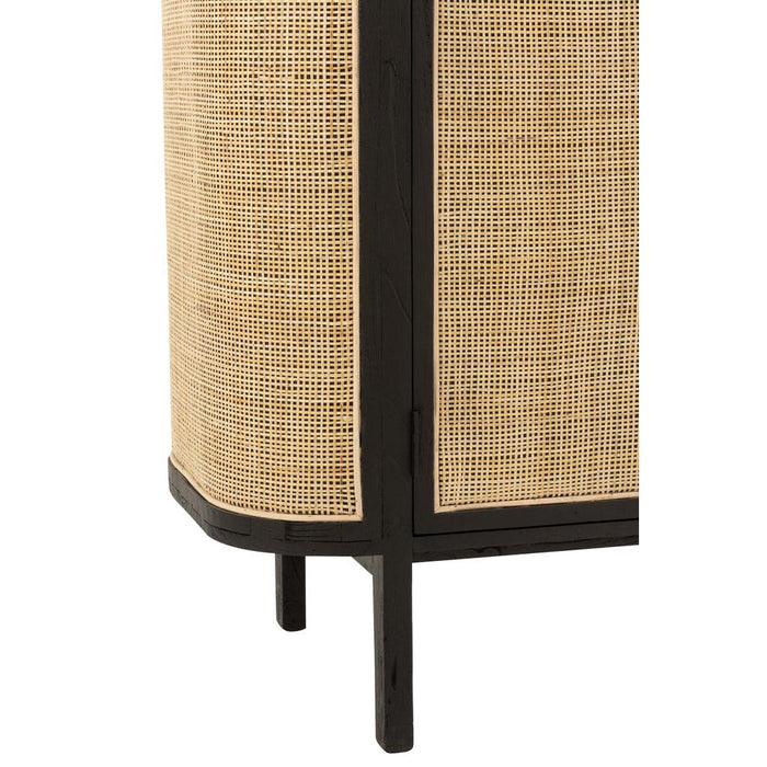 Opbergkast Kast Molly Exotiek Meranti Hout, Mindi Hout, Rotan-Opbergkasten-J-Line