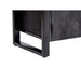 Opbergkast Kast Norris Mangohout Zwart 110x43x180 cm-Opbergkasten-Livingfurn
