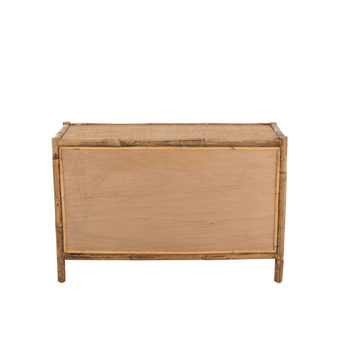 Opbergkast Kast Ozara Rotan Naturel 100x40x65 cm-Opbergkasten-J-Line