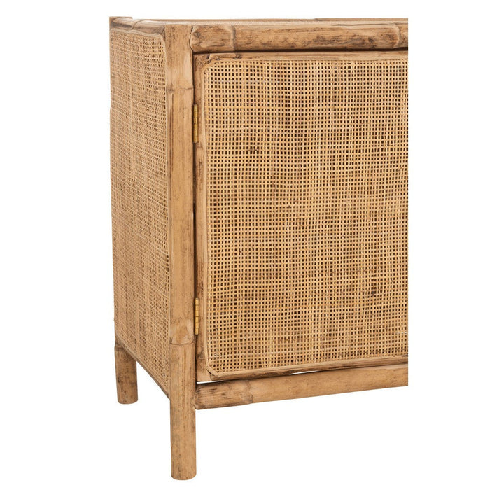 Opbergkast Kast Ozara Rotan Naturel 100x40x65 cm-Opbergkasten-J-Line