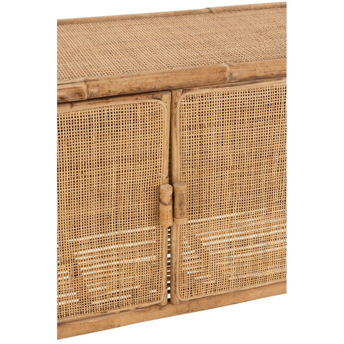 Opbergkast Kast Ozara Rotan Naturel 100x40x65 cm-Opbergkasten-J-Line