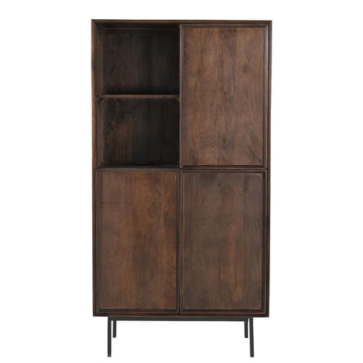 Opbergkast Kast Ravenstein Mangohout Bruin 170x40x90 cm-Opbergkasten-Livingfurn