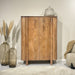 Opbergkast Kast Salano Mangohout Naturel hout 115x43x150 cm-Opbergkasten-Livingfurn