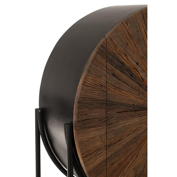 Opbergkast Kast Shanil Gerecycleerd MDF, Recycled Hout, Metaal-Opbergkasten-J-Line
