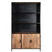 Opbergkast Kast Sturdy Mangohout Naturel hout 120x40x200 cm-Opbergkasten-Livingfurn