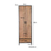Opbergkast Kast Sturdy Mangohout Naturel hout 65x40x200 cm-Opbergkasten-Livingfurn