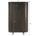 Opbergkast Kast Tobago Eikenhout fineer Bruin 115x43x180 cm-Opbergkasten-Livingfurn