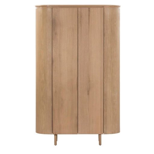 Opbergkast Kast Tobago Eikenhout fineer Naturel hout 115x43x180-Opbergkasten-Livingfurn