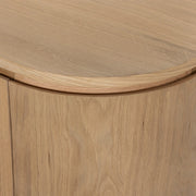 Opbergkast Kast Tobago Eikenhout fineer Naturel hout 115x43x180-Opbergkasten-Livingfurn