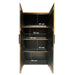 Opbergkast Kast Tomar Teakhout Naturel hout 100x40x195 cm-Opbergkasten-Livingfurn