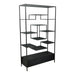 Opbergkast Kast Vakkenkast Zwart 40x110 cm-Opbergkasten-PTMD