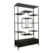 Opbergkast Kast Vakkenkast Zwart 40x110 cm-Opbergkasten-PTMD