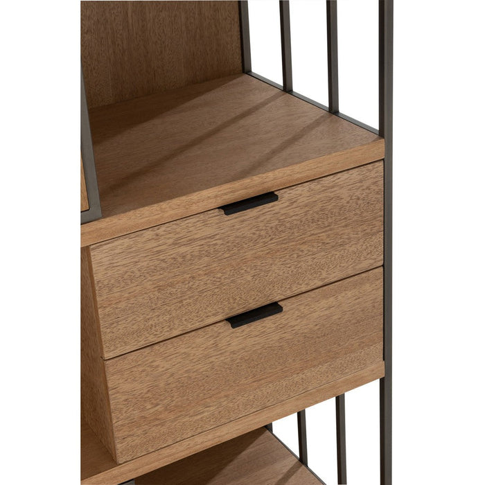 Opbergkast Kast Verschillende Compartimenten Ash Hout, Metaal-Opbergkasten-J-Line