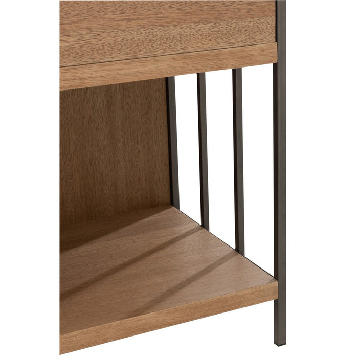 Opbergkast Kast Verschillende Compartimenten Ash Hout, Metaal-Opbergkasten-J-Line
