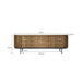 Opbergkast Lausanne Teakhout Naturel hout 43x170x56 cm-TV-meubels-Livingfurn